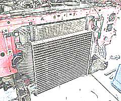 Промежуточный охладитель грузового транспорта (фото)